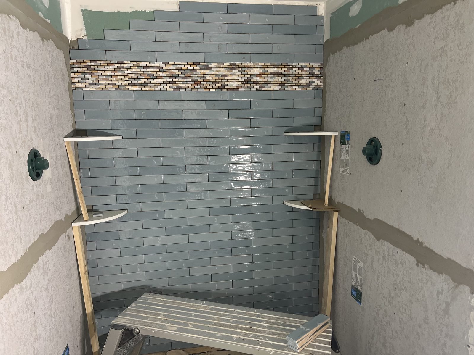 Skillvio Bathroom project - Custom Shower Tile — In Progress