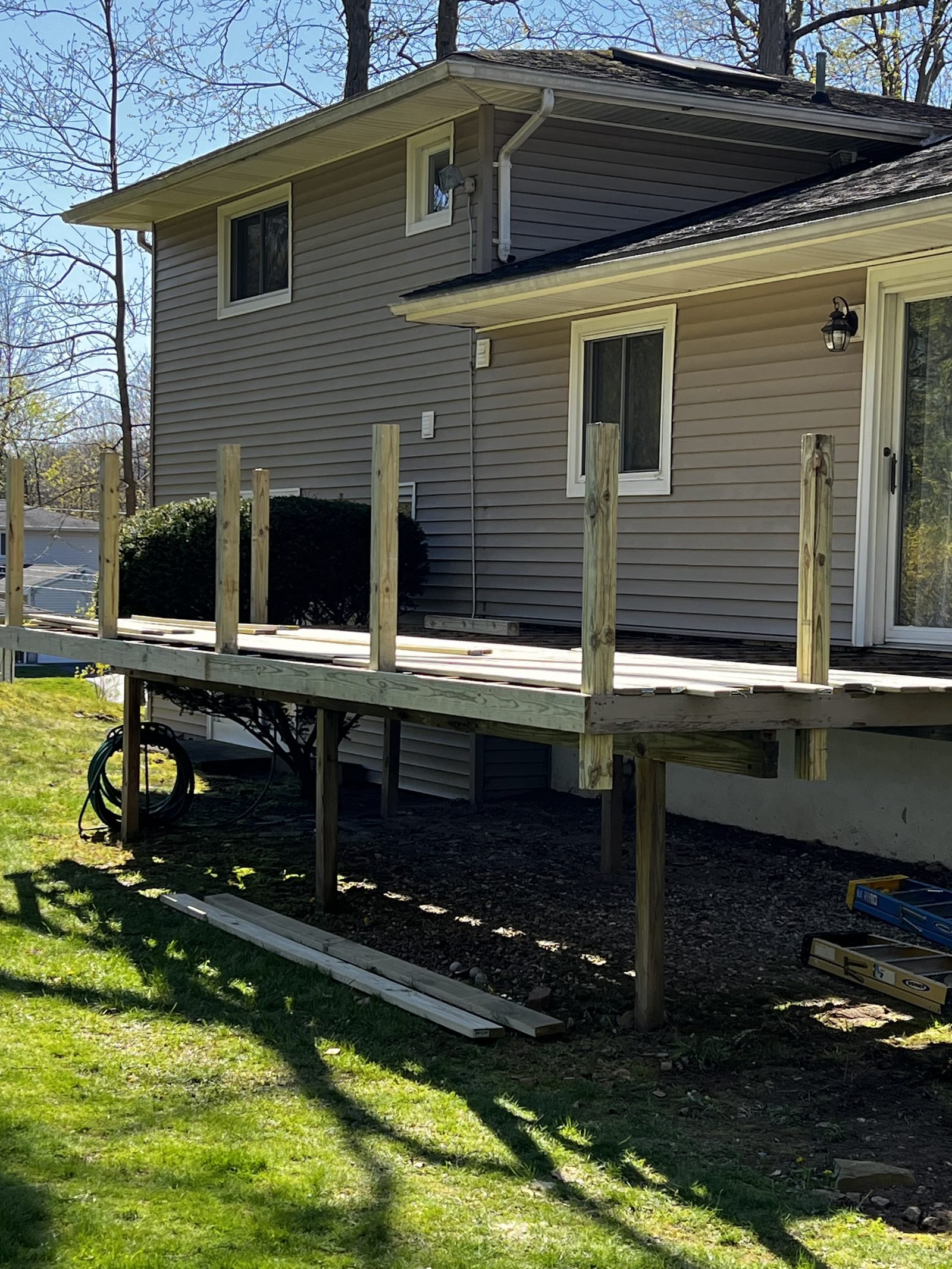 Skillvio Decks & Patios project - Deck Build — Before